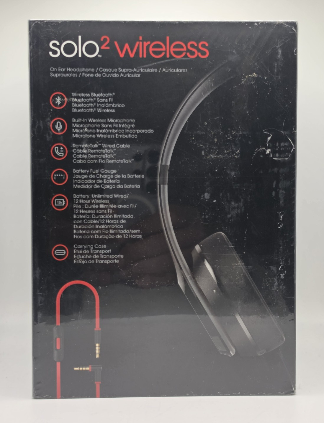 Beats by Dr. Dre Solo2 Wireless On-Ear Headphones (Black) NEW