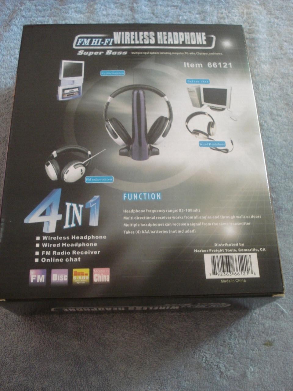 NEW 4 in 1 FM HI-FI WIRELESS HEADPHONE & NEW APPLE IPOD SHUFFLE 1GB