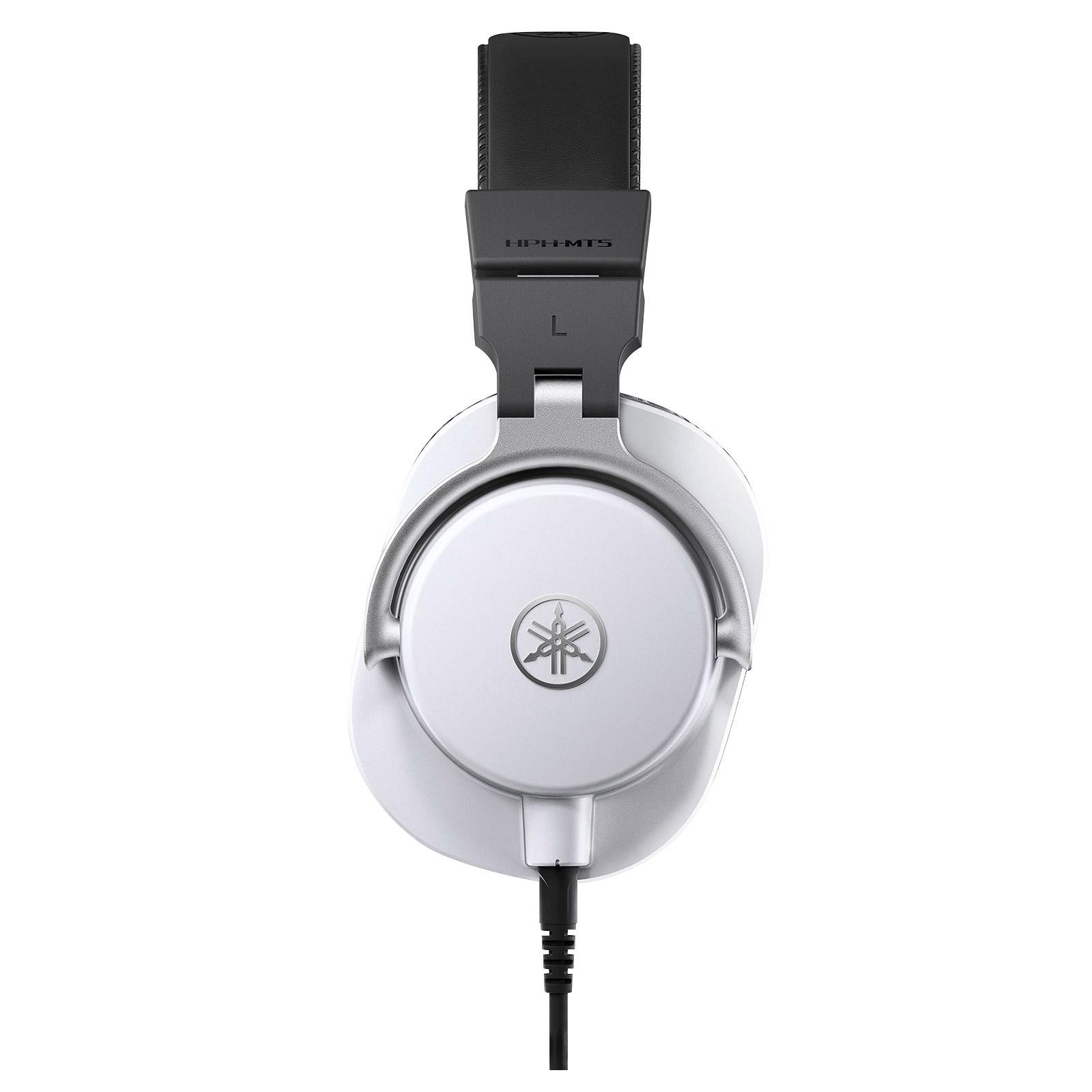 Yamaha HPH-MT5W Over-Ear Studio Monitoring Headphones in White