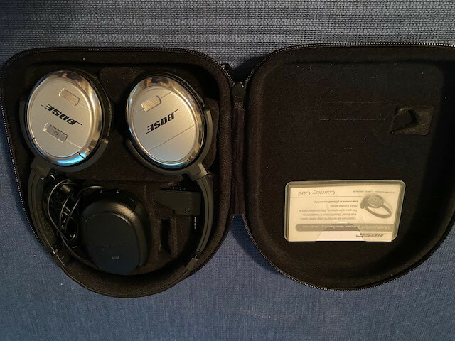 ** Bose QuietComfort 3 Acoustic Noise Cancelling Headphones Black and Silver **