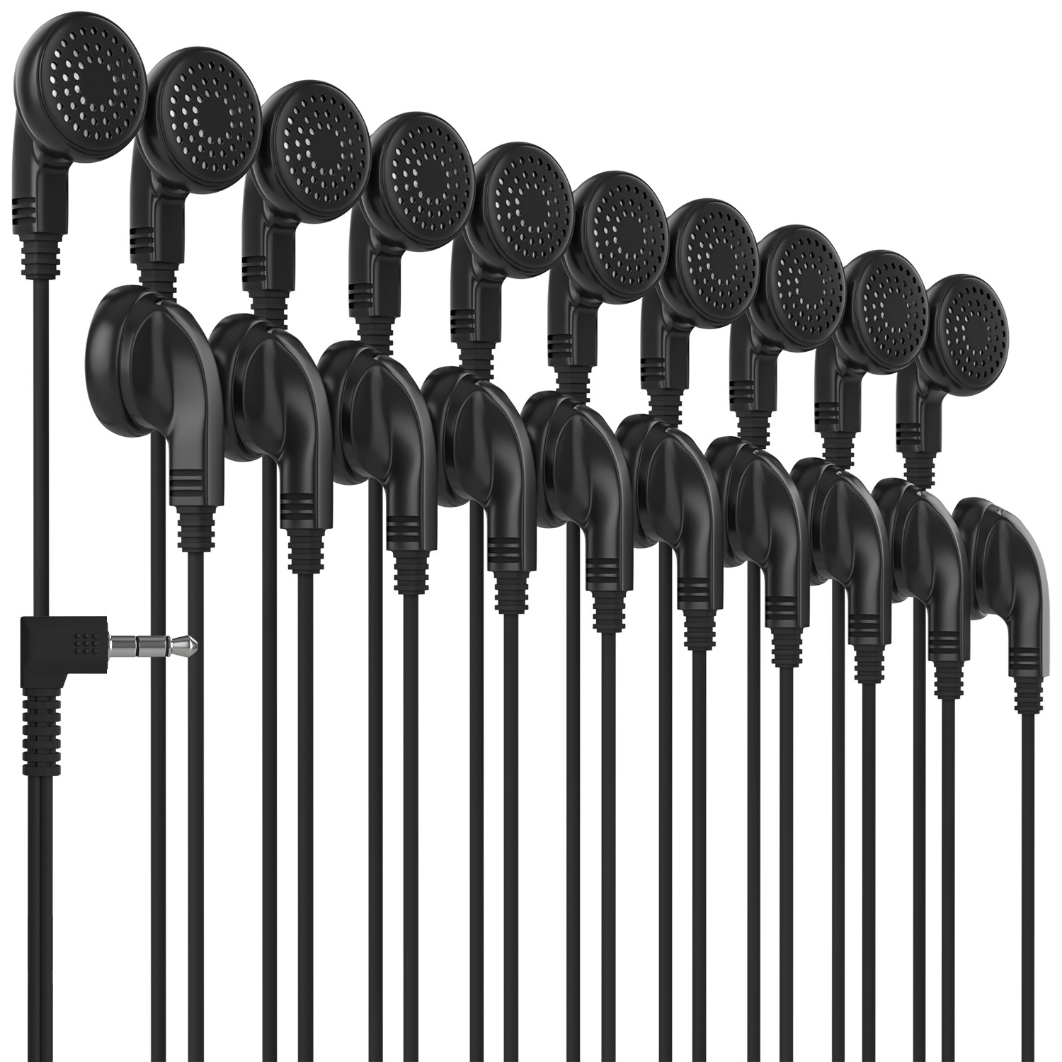 Wholesale Bulk School Classroom Earbuds Earphone Headphones Individually Wrapped