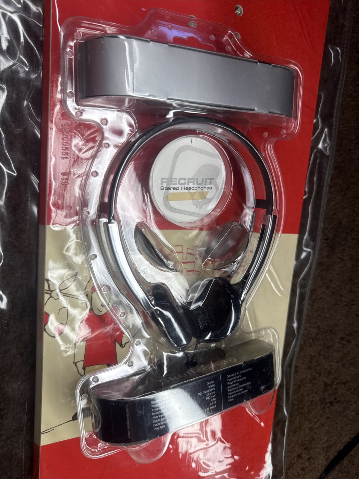Chrome OG skullcandy Icon Recruit 30mm Driver Original Quality Careful LOUD Rare