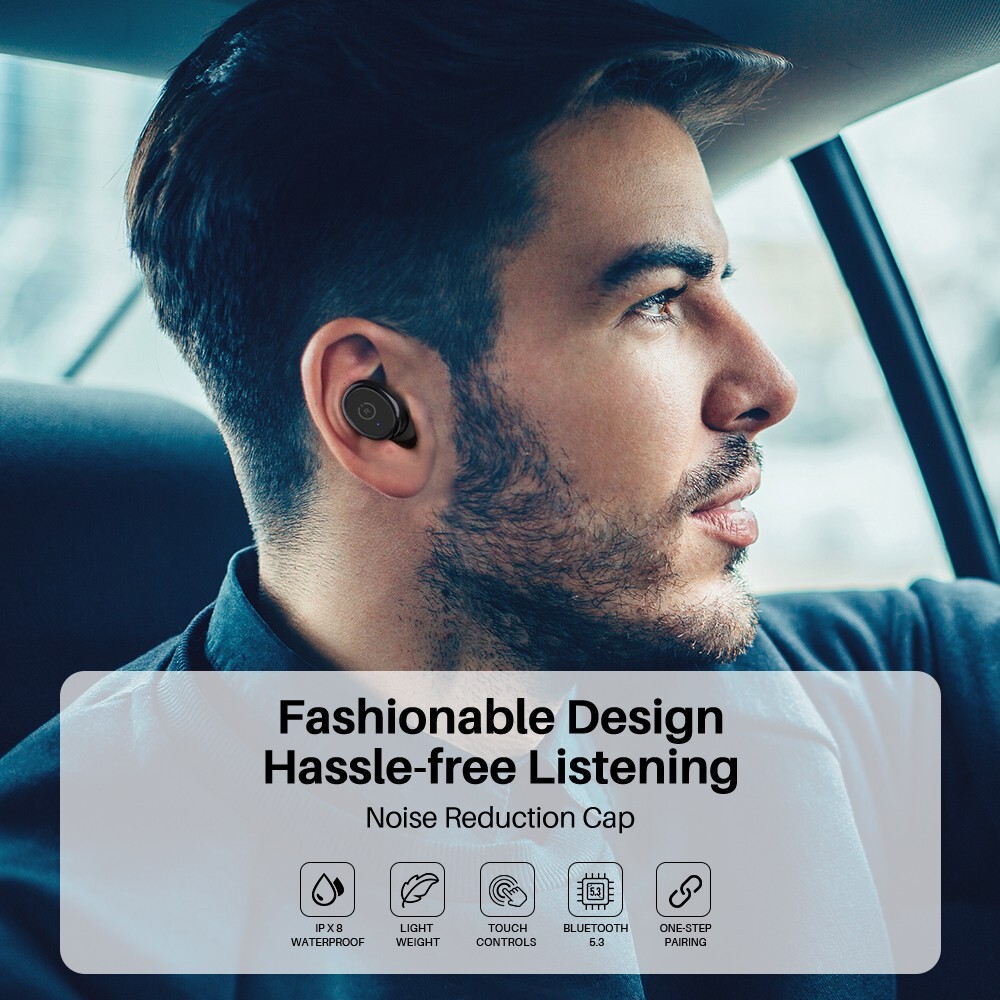 TOZO T10 Wireless Earbuds Black (Renew)