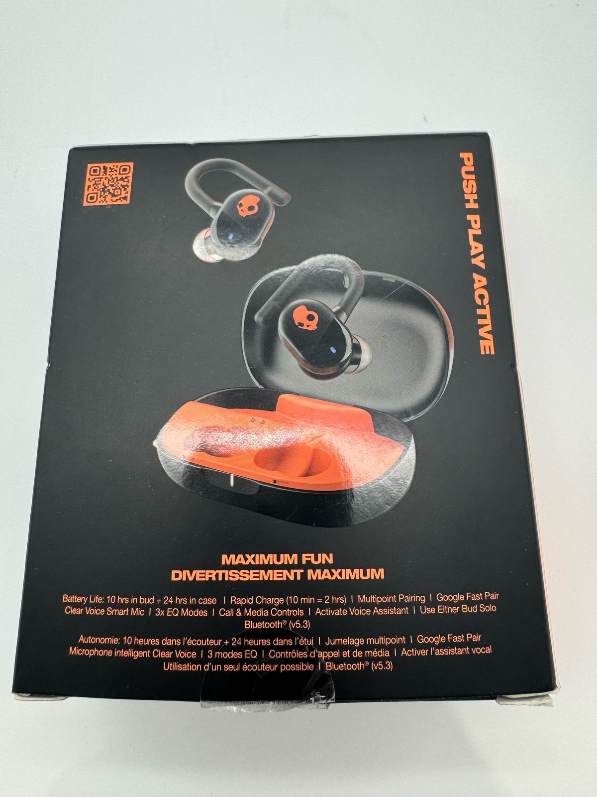 (BROKEN) Skullcandy Push Play Active True Wireless Earbuds Sport Black (3)