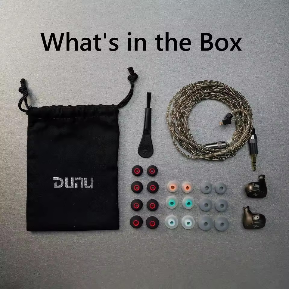 DUNU Titan X HiFi IEM Earphones Dual Magnetic Dynamic Driver Metal Alloy Housing