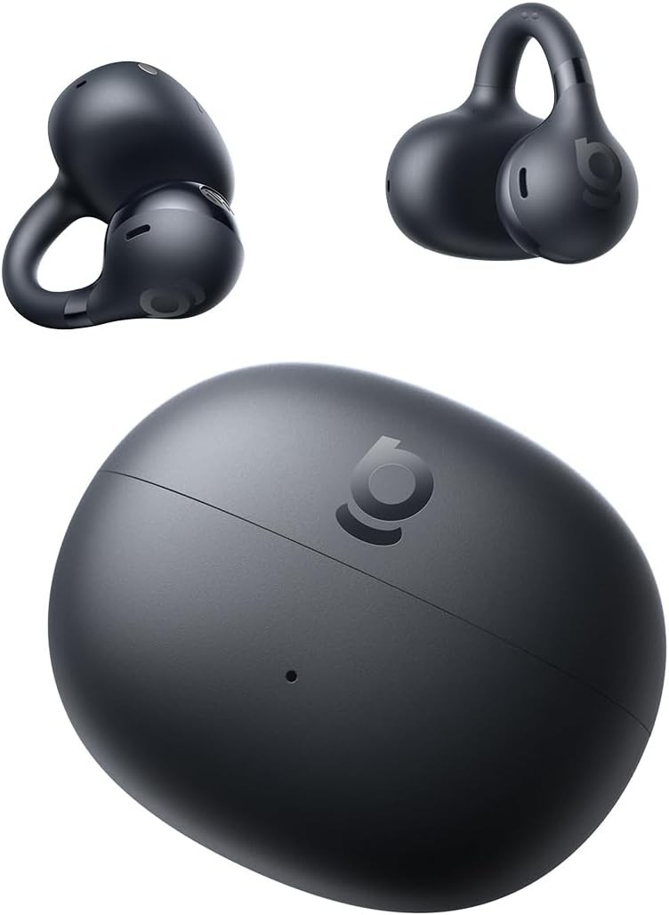 Baseus Bass BC1 Open Earbuds Clip-On Earbuds, Open-Ring Comfort 38H Playtime
