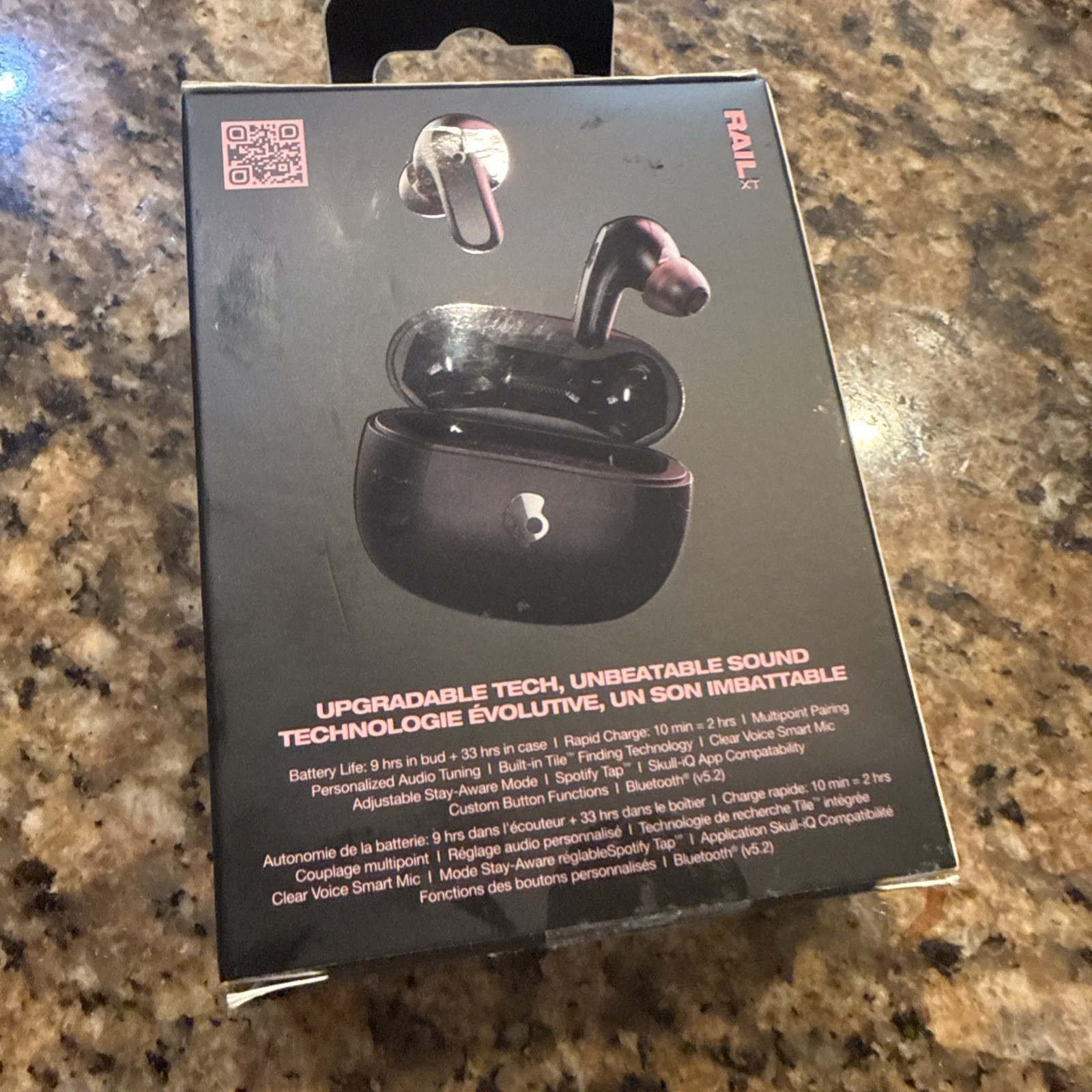 Skullcandy S2RLW Q786 Rail XT True Wireless Bluetooth in-ear Headphones 42 hr