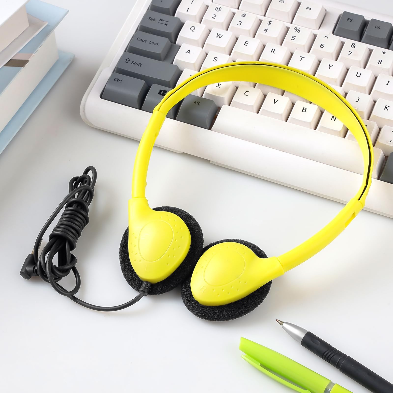 15 PCS Bulk Classroom Headphones For Kids School Wired 3.5mm 10 Mix Color