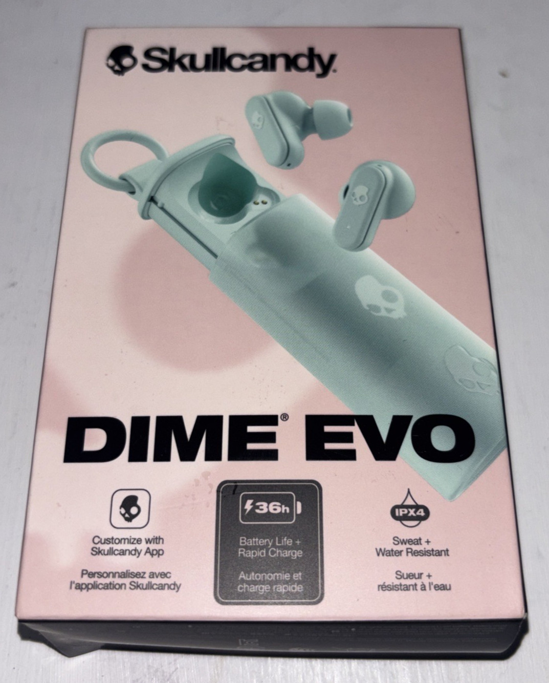 NEW Sealed Skullcandy Dime Evo Wireless Bluetooth Noise Isolating Earbuds Sage