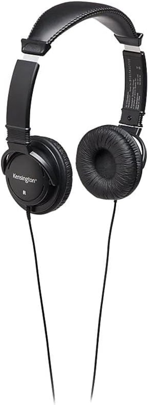 Active Noise-Canceling On-Ear Headset with Retractable Cord for Music Lovers