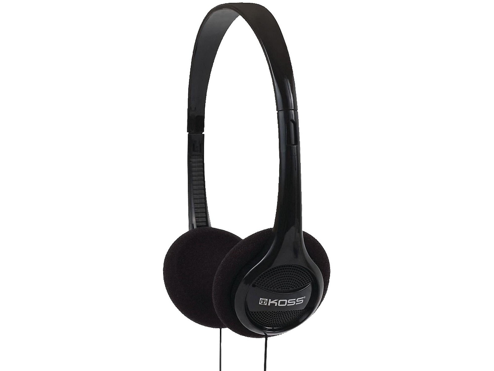 Lightweight Portable On Ear Headphones Black Stereo Audio