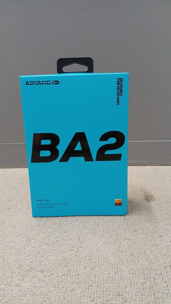 ADV Model 3 BA2 Earphones 20Hz-40kHz Balanced Armature Unopened
