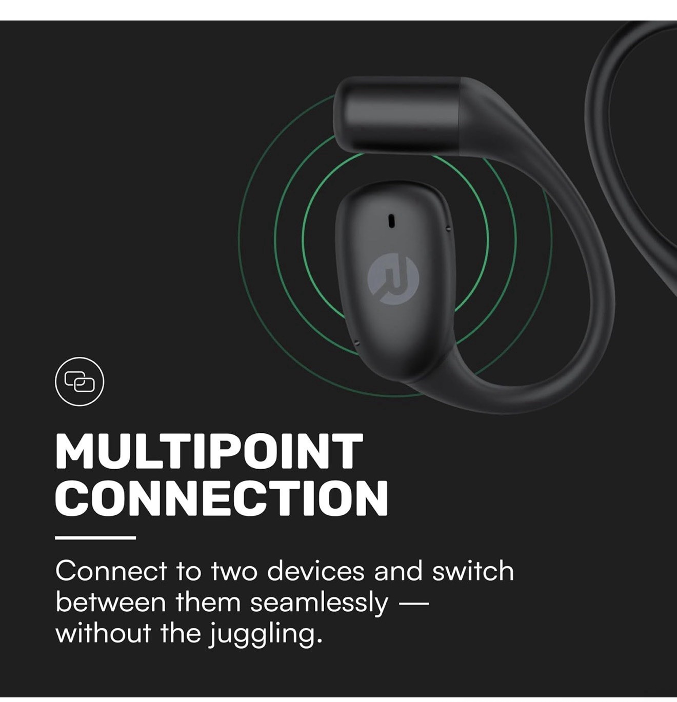 Raycon Essential Open Earbuds – True Wireless Open Ear Bluetooth 6.0 Headphon…