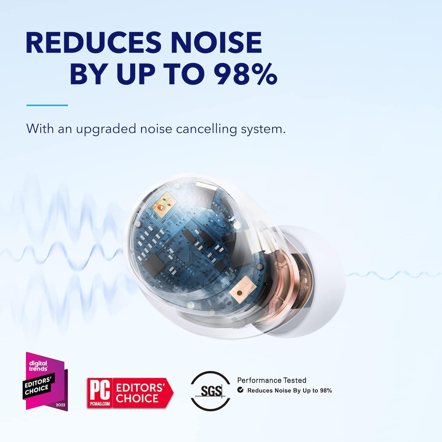 Soundcore Space A40 Wireless Earbuds Auto-Adjustable Active Noise Cancelling