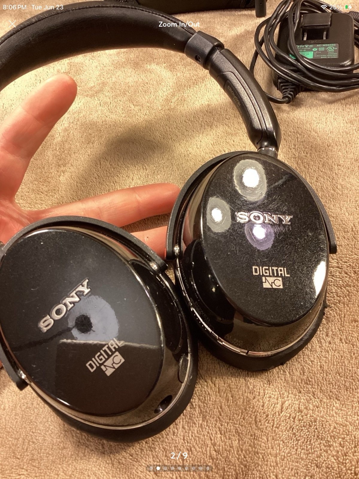 Sony MDR-NC500D Digital NC Noise Cancelling Headphones WORKING CONDITION (E1)