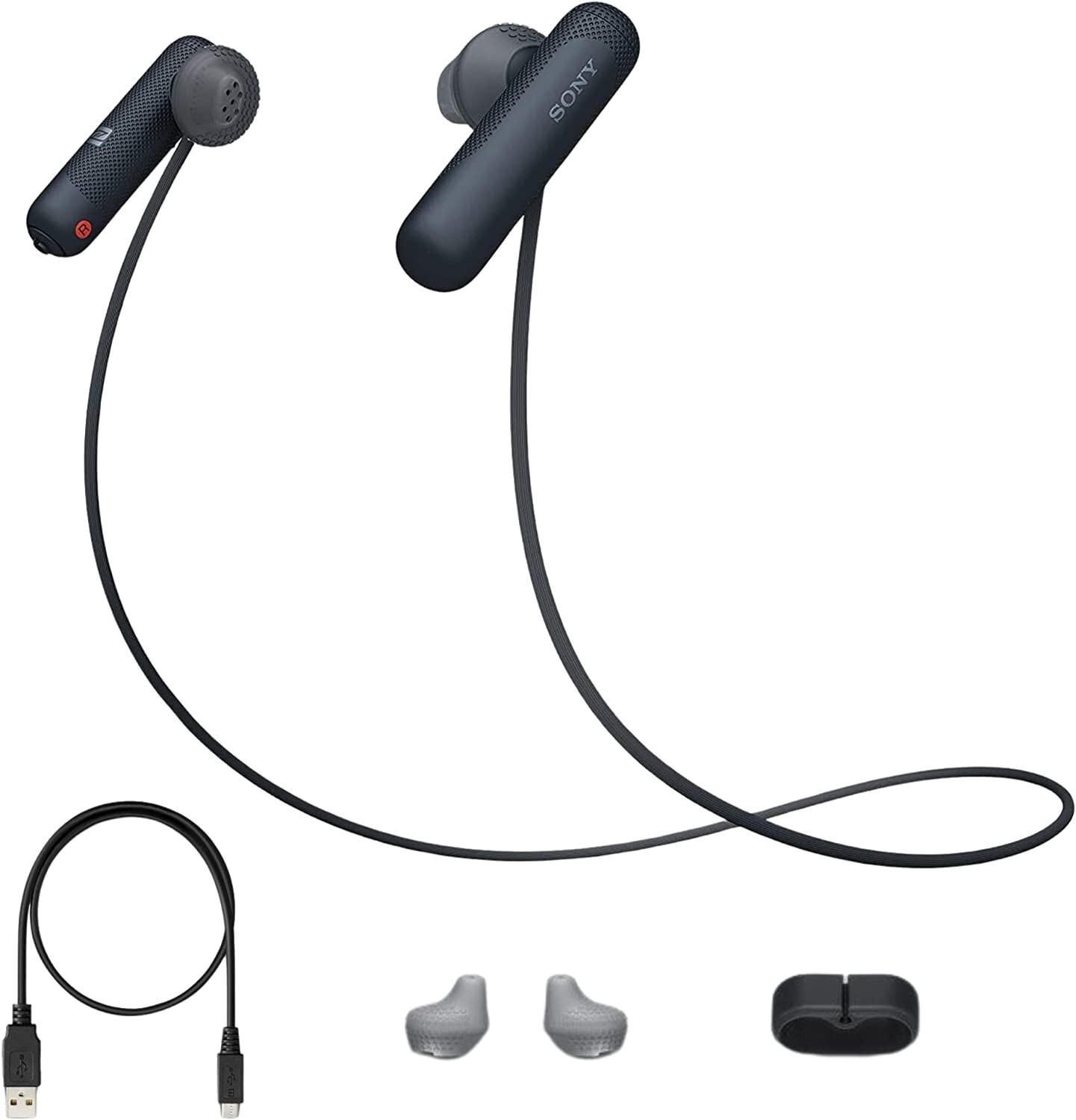 Sony Extra Bass Bluetooth Headphones. Wireless Sports Earbuds with Mic. WISP500