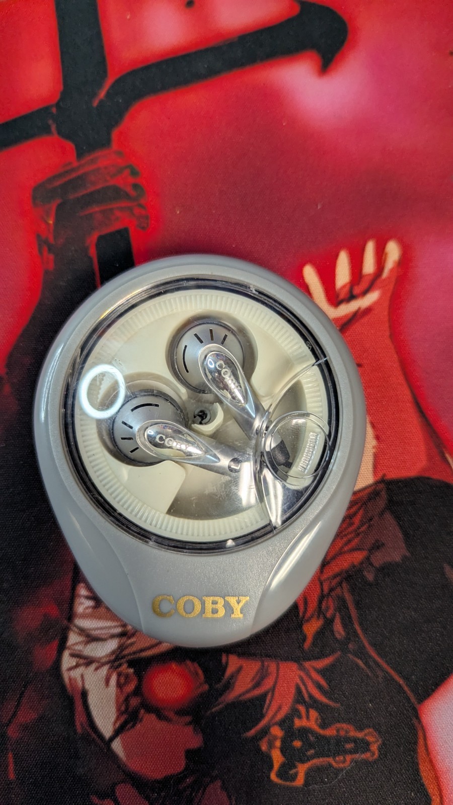 Coby Digital Stereo Earphone Lightweight In-Ear Silver CVE20 CV-E20