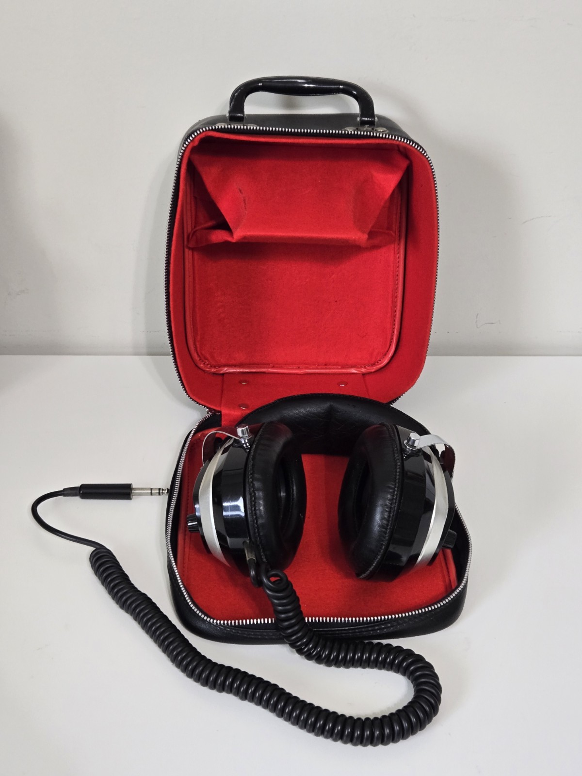 Vintage Midland 21-347 Stereo Over Ear Headphones with Soft Case Made in Japan