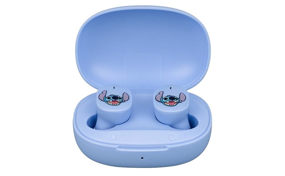 Disney Stitch Wireless Earbuds for Kids, Bluetooth One Size,