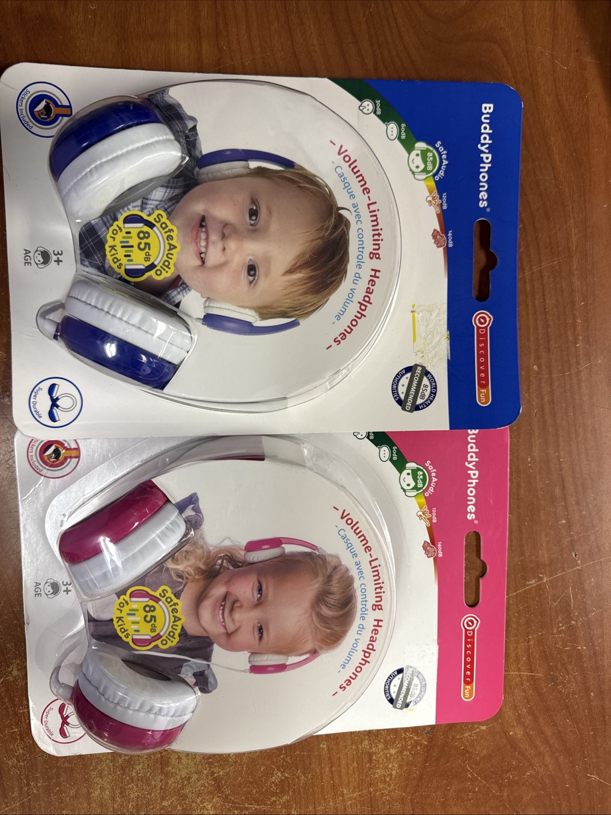 2PC Buddy Phones Safe Audio 85 for Kids Volume Limiting Headphones Anti Allergic