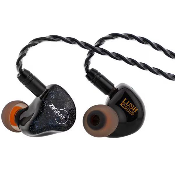 Linsoul ZiiGaat Lush Silver Blue earphones hybrid drivers (1DD + 4BA) ZII012