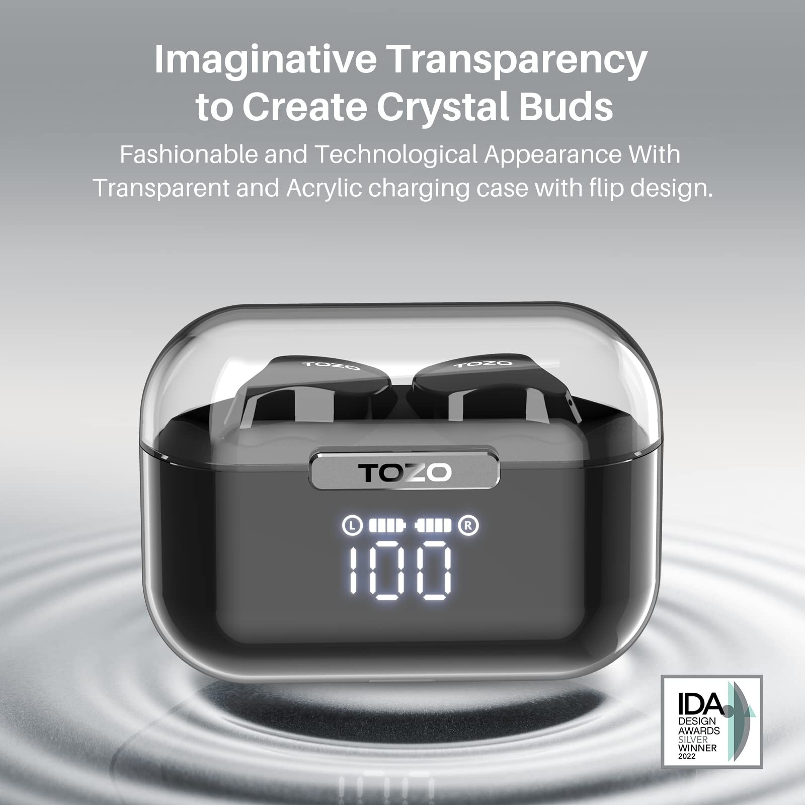 TOZO T18 Bluetooth True Wireless Earbuds Call Noise Reduction IPX8 Waterproof