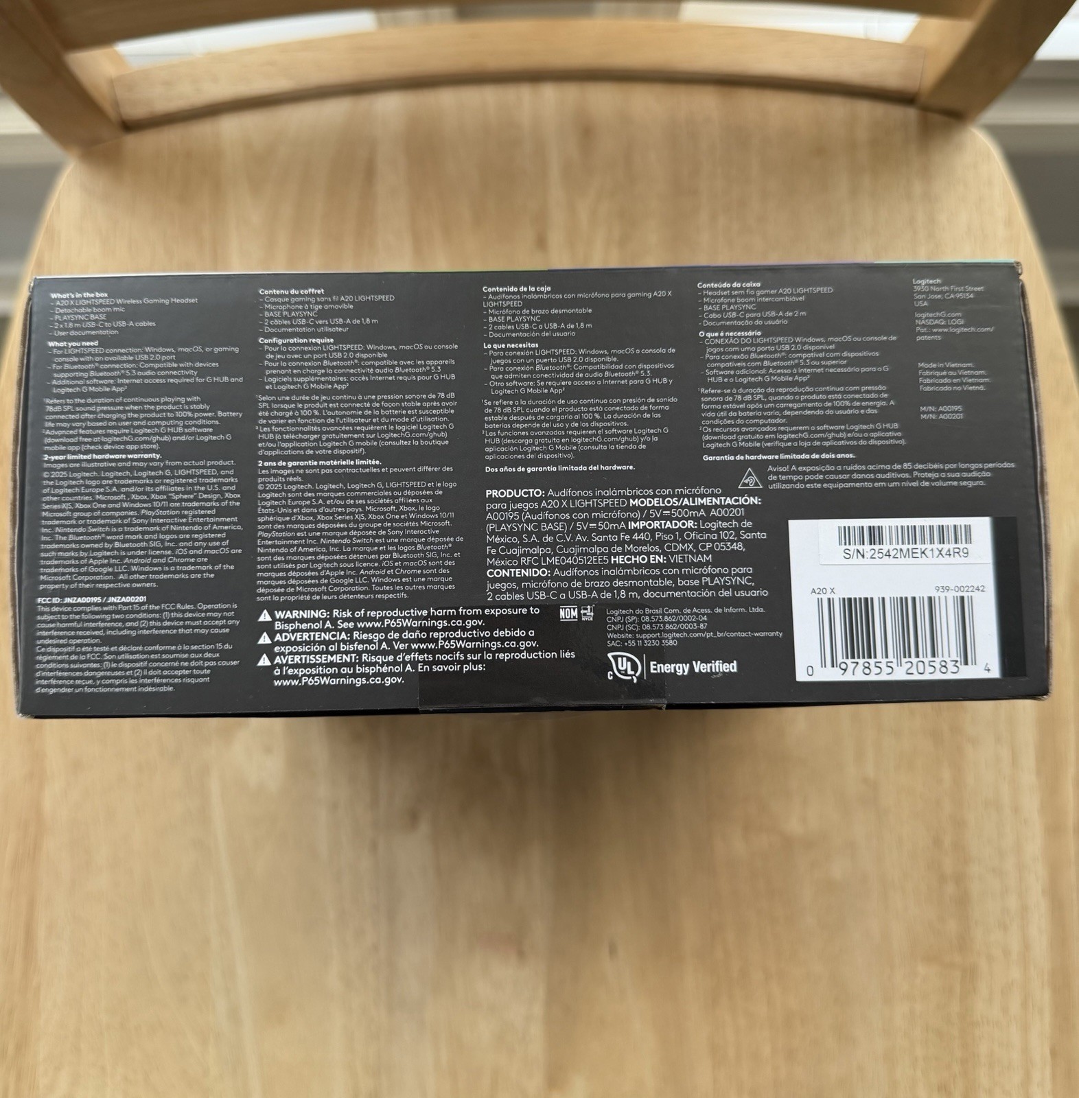 Logitech G Astro A20 X Light Speed Wireless Gaming Headset – New Sealed Box