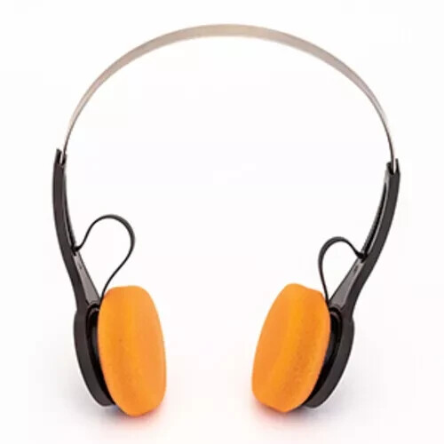 GPO Retro HW-BTH Bluetooth Headset On Ear With Microphone *NEW* Black/Orange