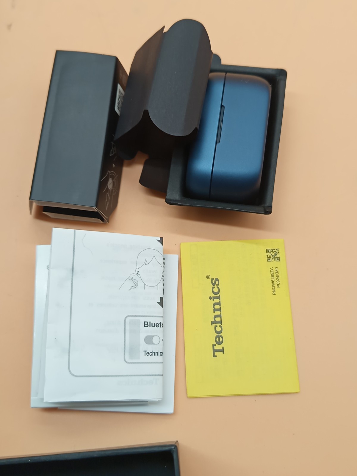 Technics AZ80 Navy Premium Hi-Fi True Wireless Noise Cancelling Earbuds Open Box
