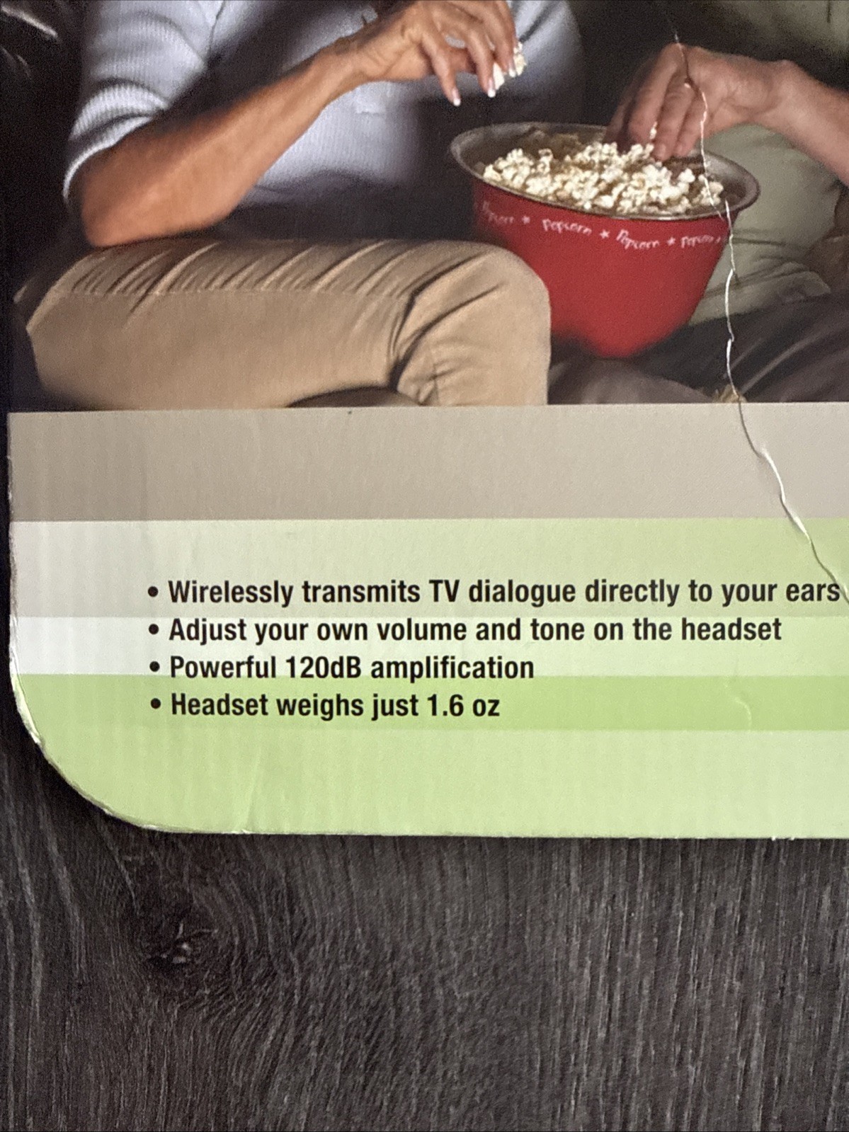 TV Ears Noise Reduction wireless TV Headset ,sealed w 10 replacement ear tip
