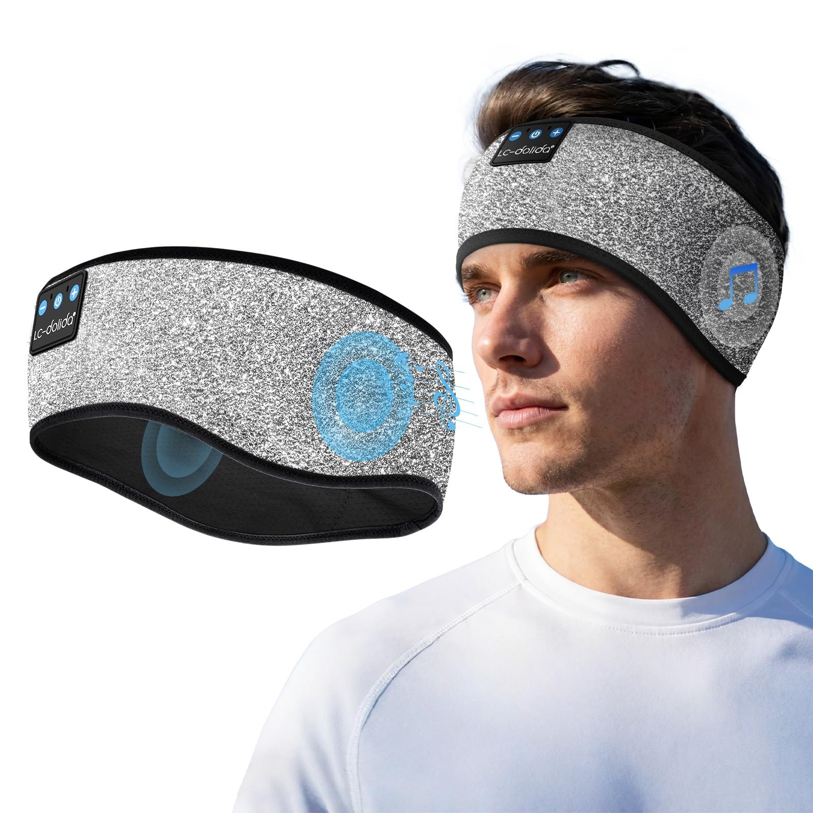Sleep Headphones Bluetooth 5.4, Headband Headphones Earphones Wireless, Sleep…