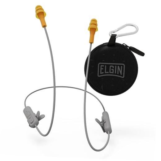 Ruckus Wireless Bluetooth Earplug Headphones, 25 dB NRR, Noise Gravel Gray