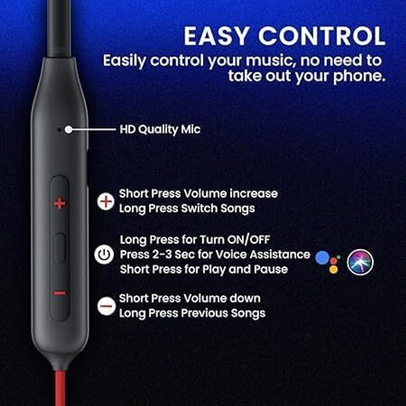 Boltune Z2 bullet wirless bluetooth, 48 hours Battery Life,magneting earbuds