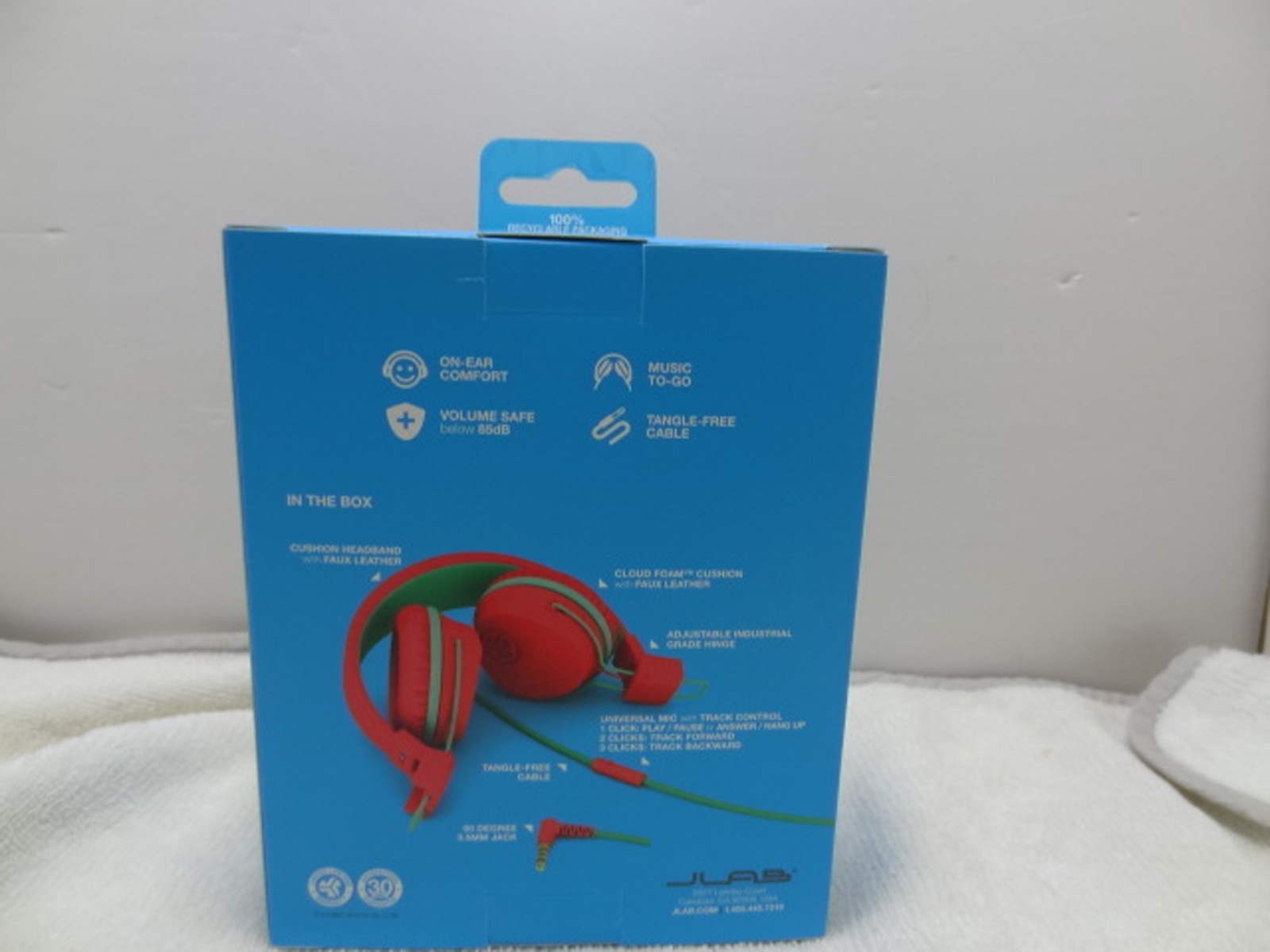 JLab JBuddies Studio Headphones Wired Kids On-Ear, Volume Limiter, School/Travel