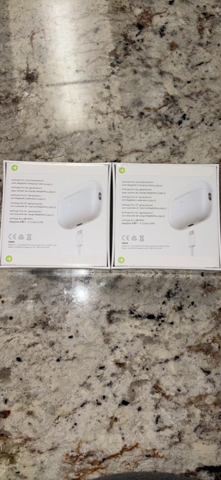 Apple AirPods Pro 2nd Gen Earbud In Ear USB-C MagSafe Charging Case White
