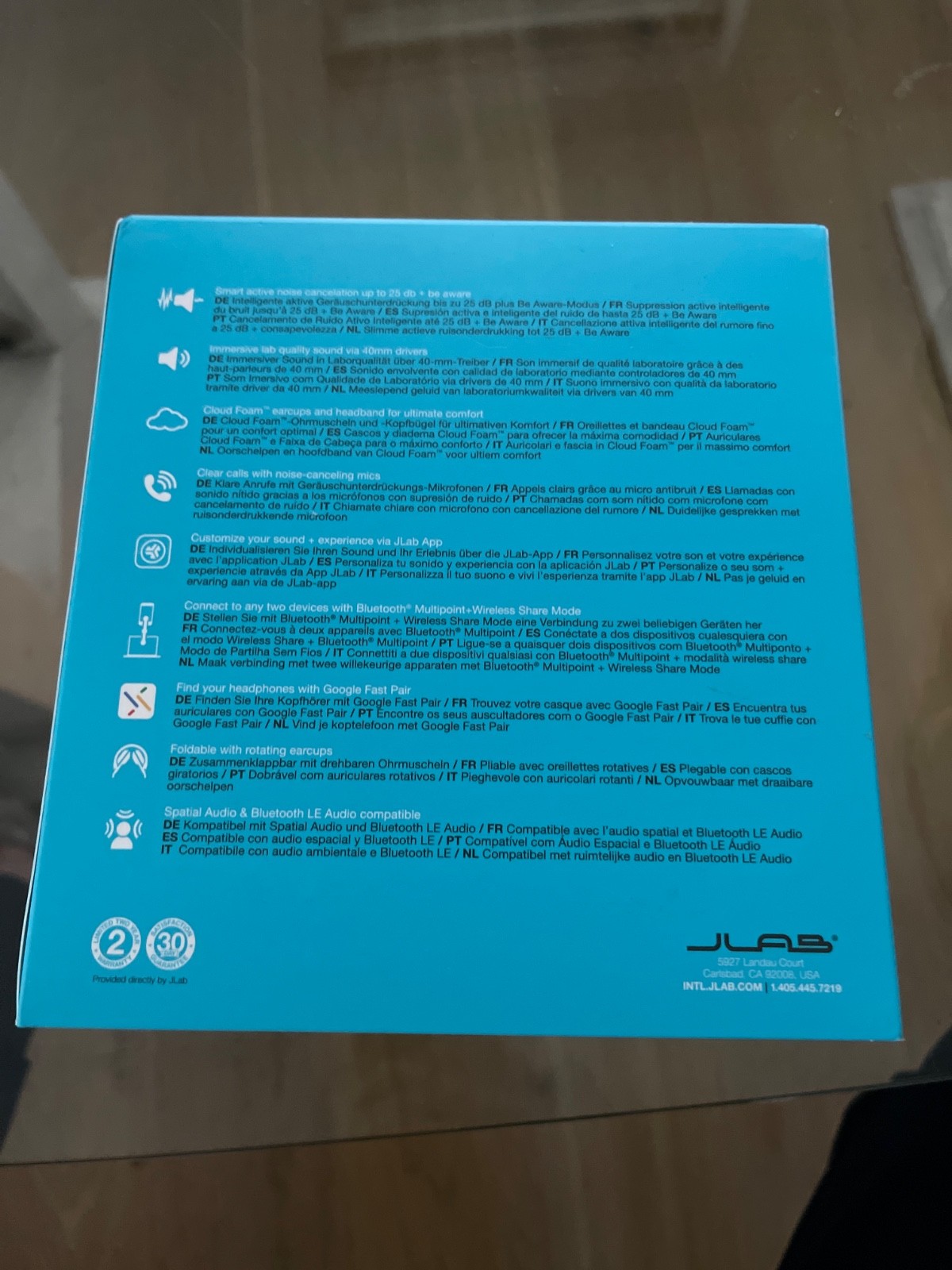 jlab jbuds lux anc wireless over-ear headphones
