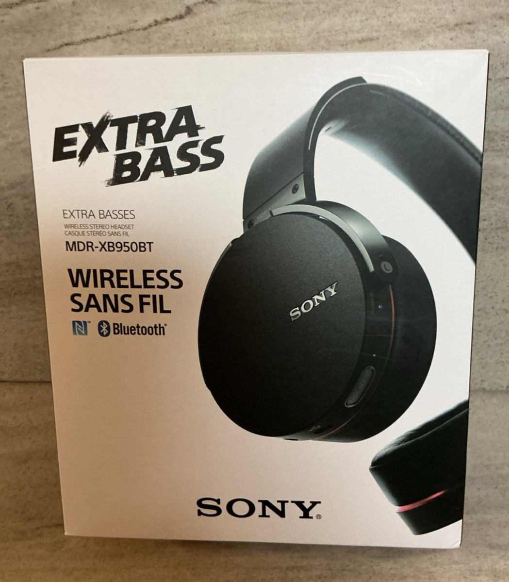 Sony MDR-XB950BT Extra Bass Bluetooth Over Ear Headphones – Black