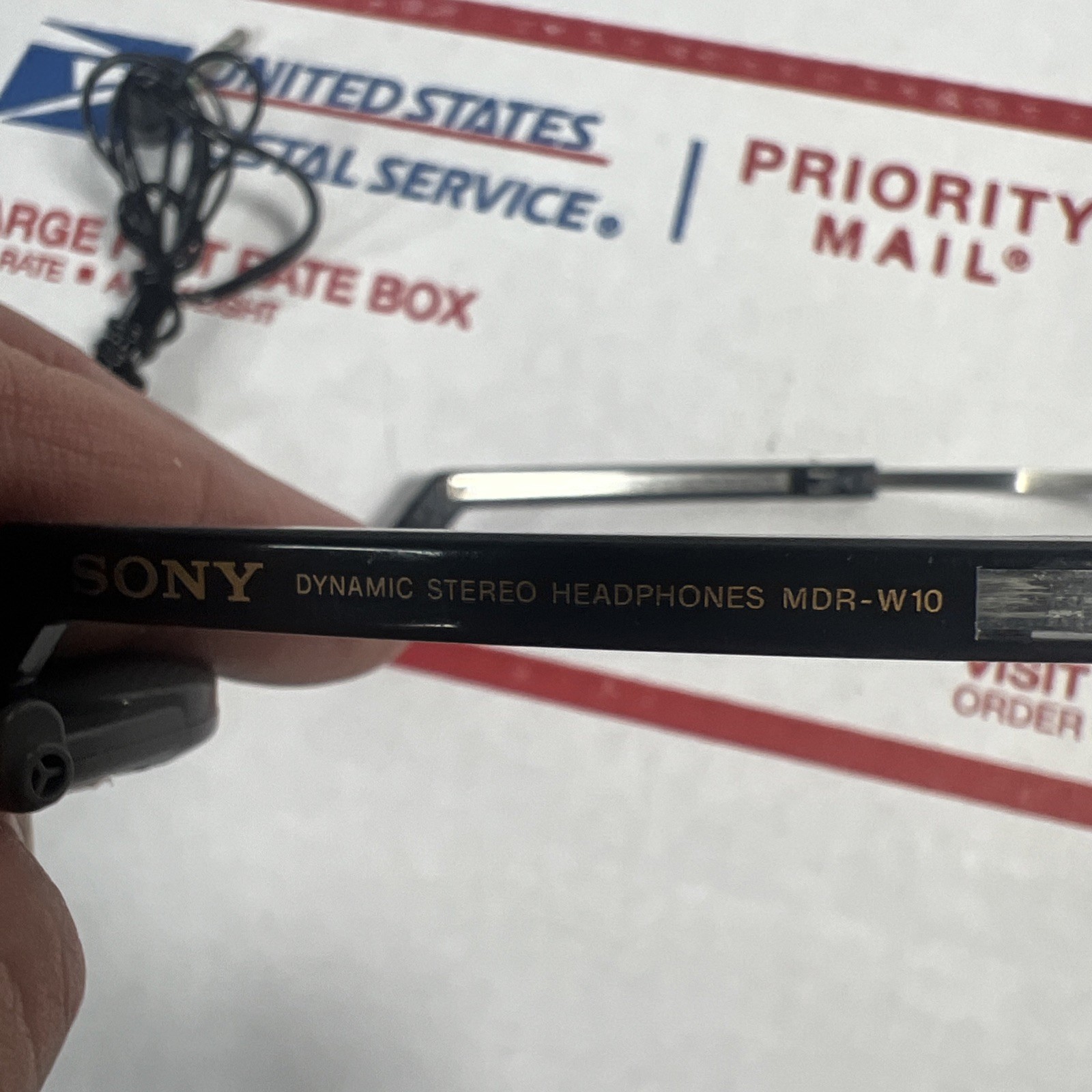 Vintage Sony Walkman Sports MDR-W10 Dynamic Stereo Headphones-SAME DAY -WARRANTY