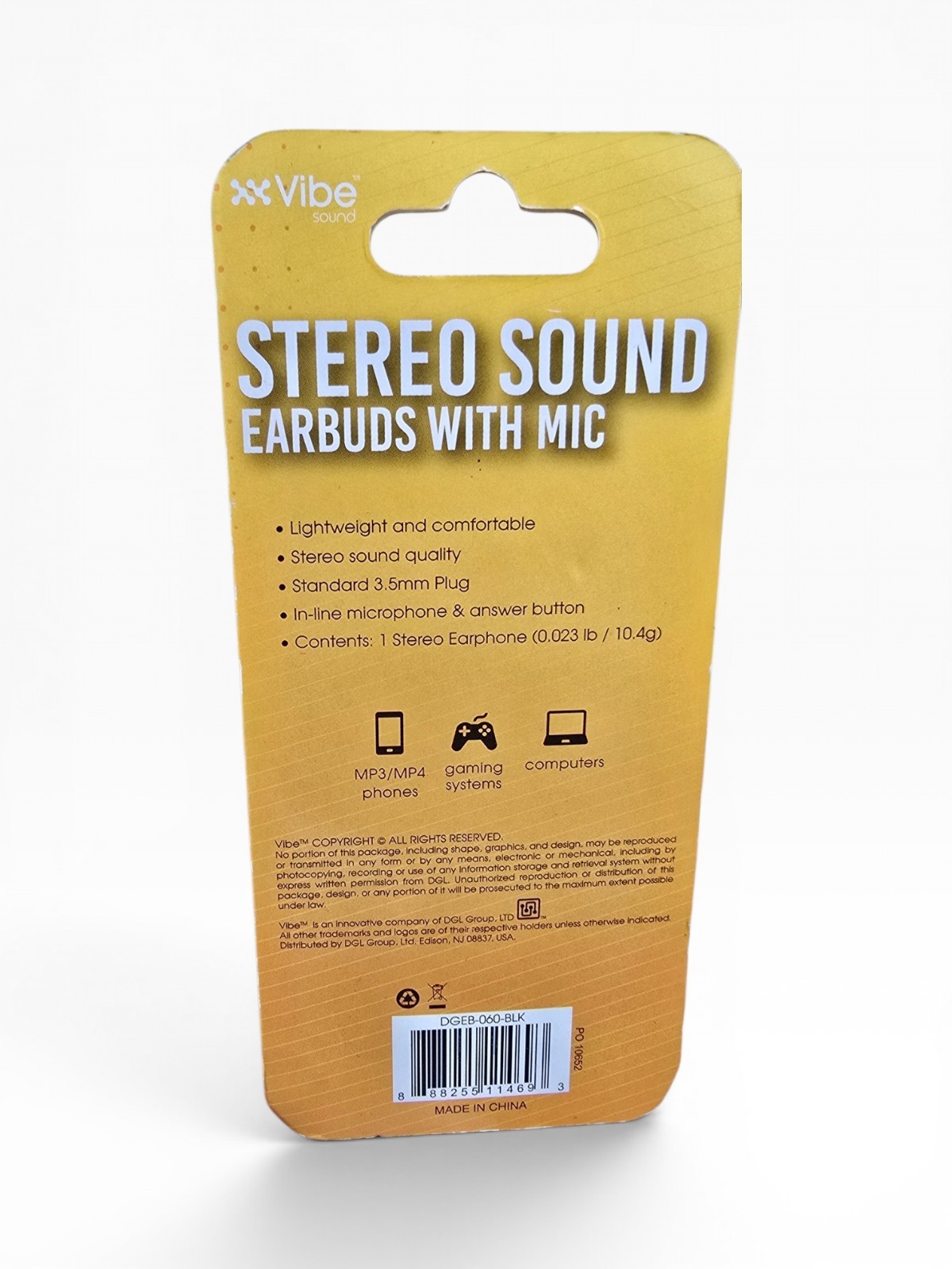 Choose Your Color Vibe Sound Stereo Earbuds With Mic 3.5mm Wired Headphones