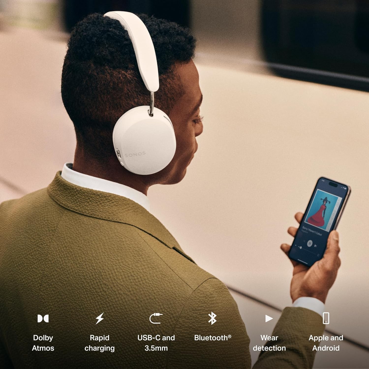 Sonos Ace – Noise Cancelling Wireless Bluetooth Headphones – Up to 30 hours batt