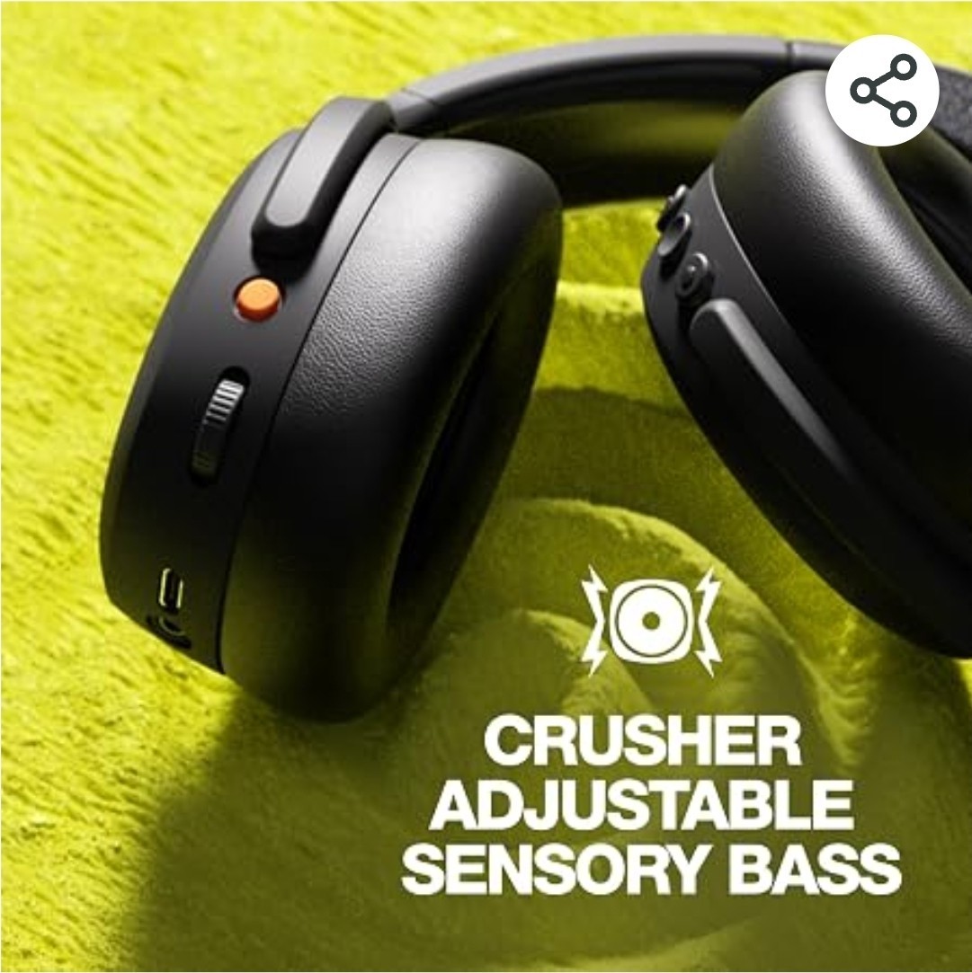 🔥Skullcandy Crusher ANC XT 2 Over-Ear Headphones-Black FACTORY SEAL FREE SHIP!