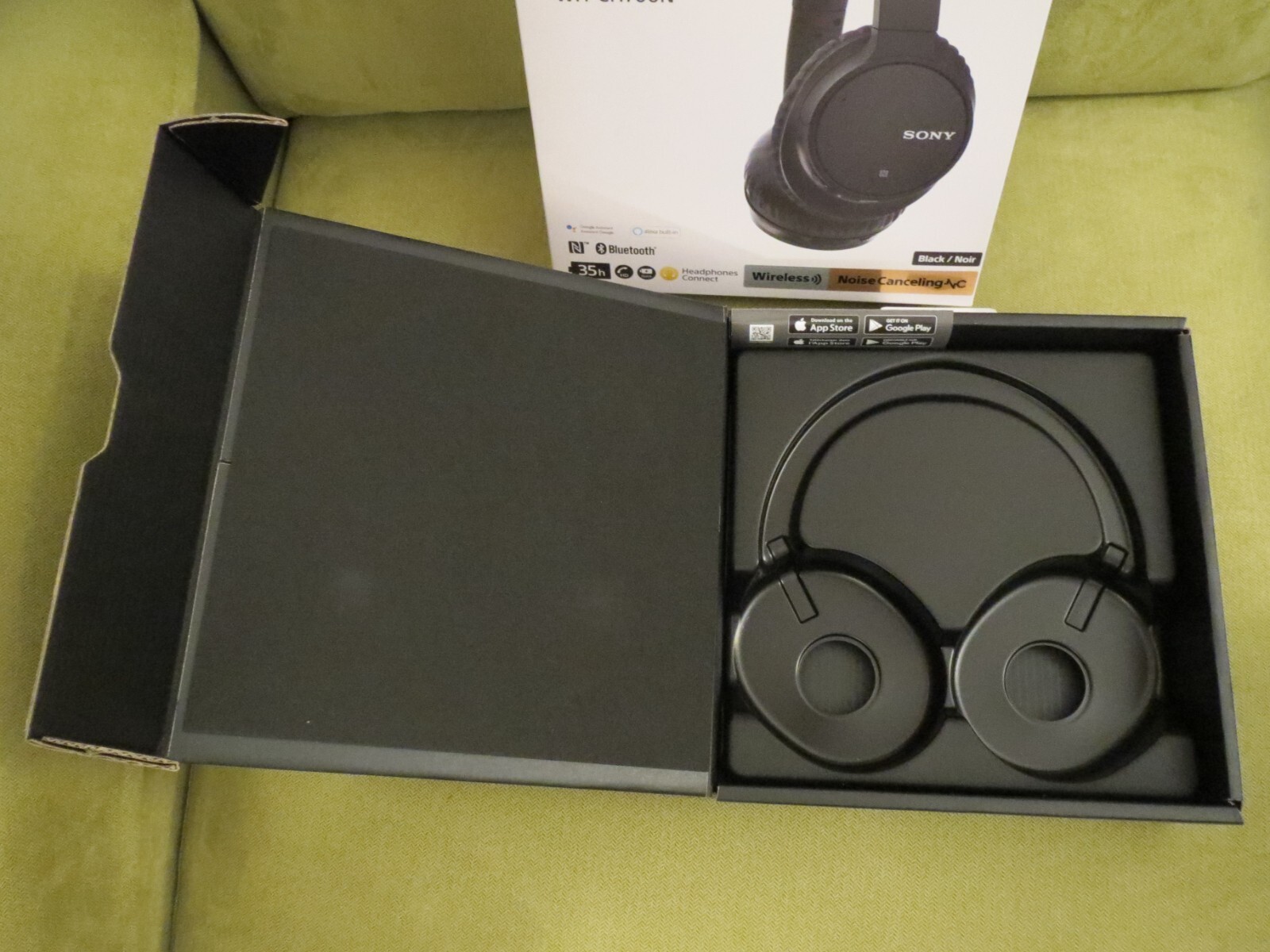 Sony WH-CH700N Over the Ear Headphone, Black, EMPTY BOX ONLY