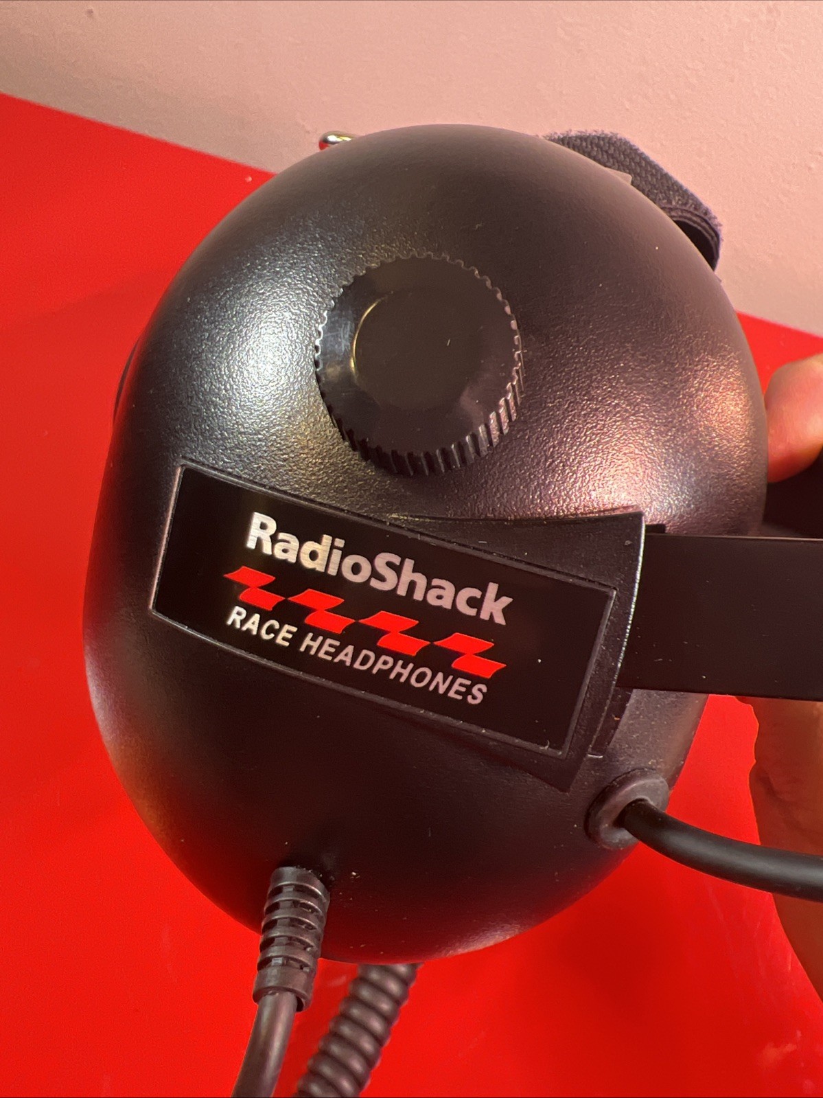 RADIO SHACK Race Scanner Headphones Volume Control-Adjustable *CLEAN*