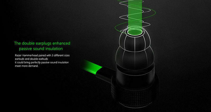 Razer Hammerhead Pro V2 In-Ear PC Music Game Headset headphone earphone with Mic