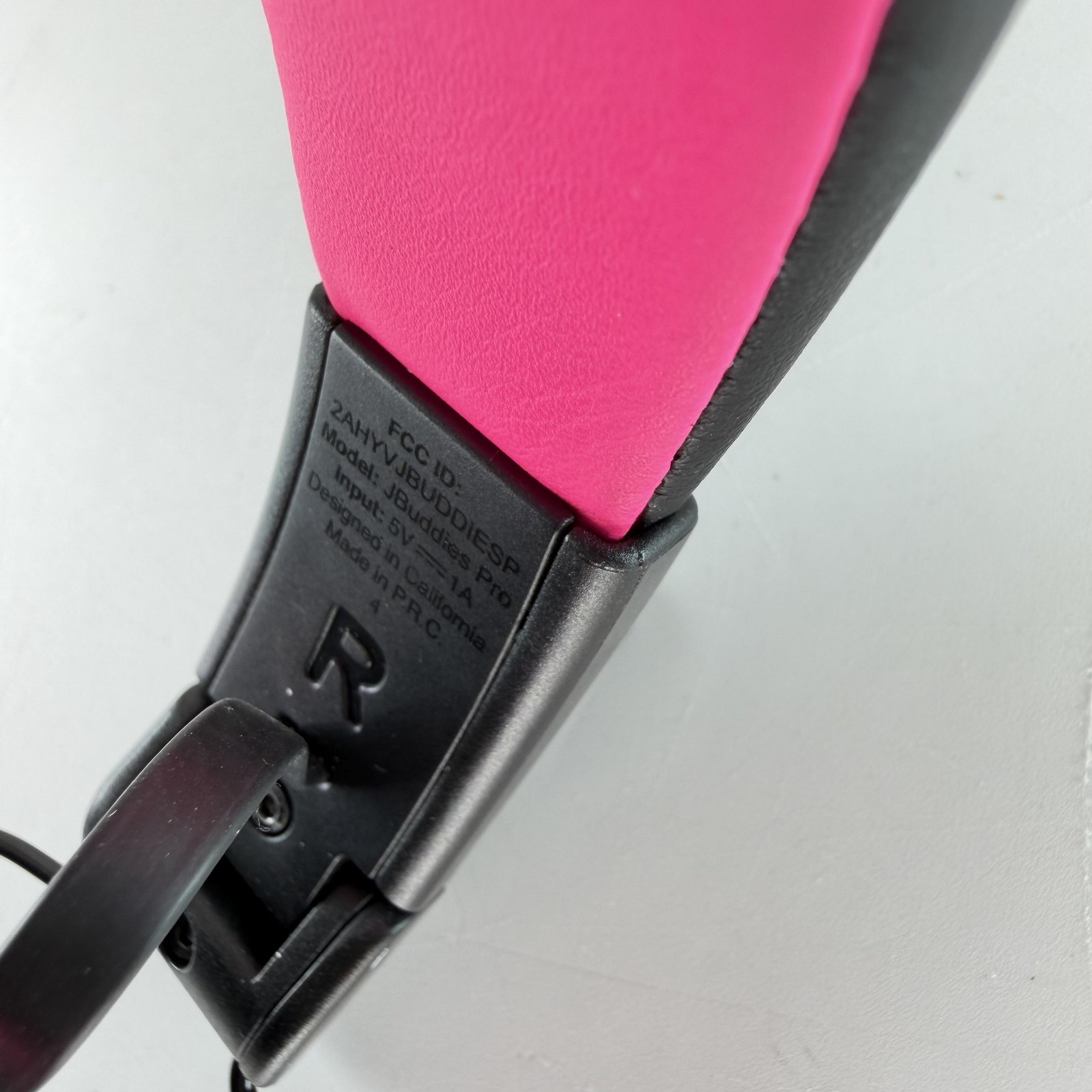 JLab JBuddies Pro Kids Over Ear Headphones Pink Bluetooth 3.5mm Micro-USB