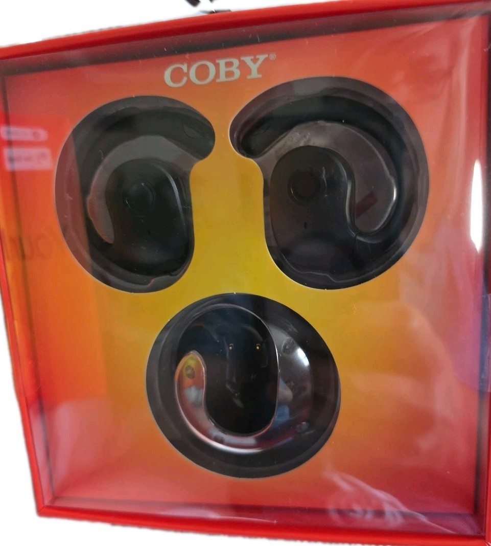 Open Ear True Wireless Earbuds, By COBY, 15 Hours Total Playtime, New In Box