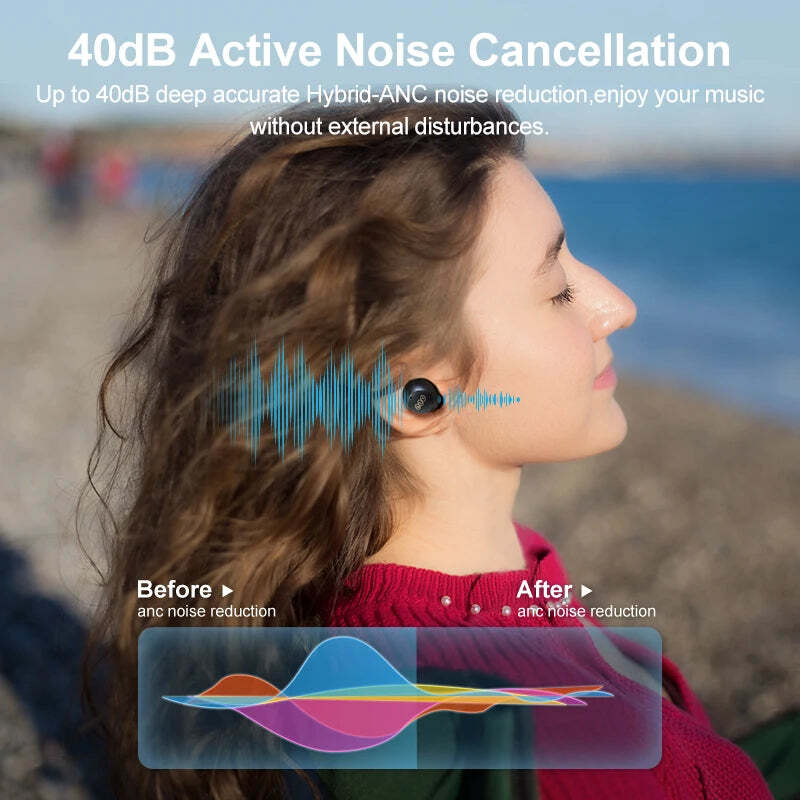QCY HT07 ArcBuds ANC Wireless Earphones 4 Modes 40dB Noise Cancellation Earbuds