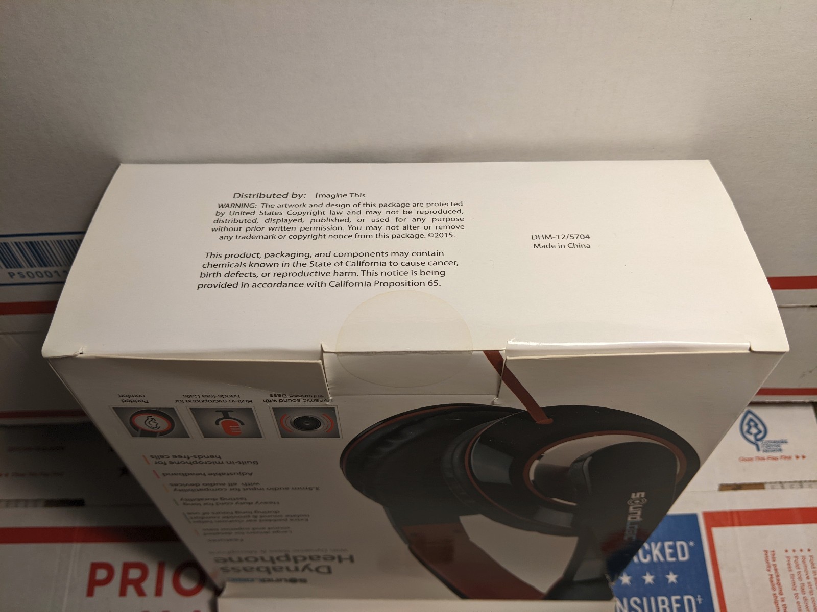 SoundLogic DHM-12/5704 Dynabass Headphone with Microphone