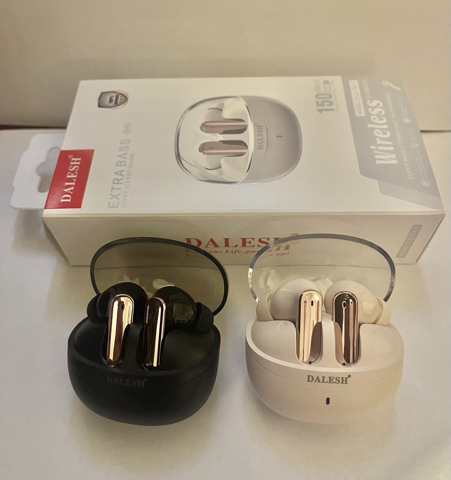 Extra Bass DLS-TM4-1 Black Rose Gold Bluetooth Wireless In-Ear Earbuds