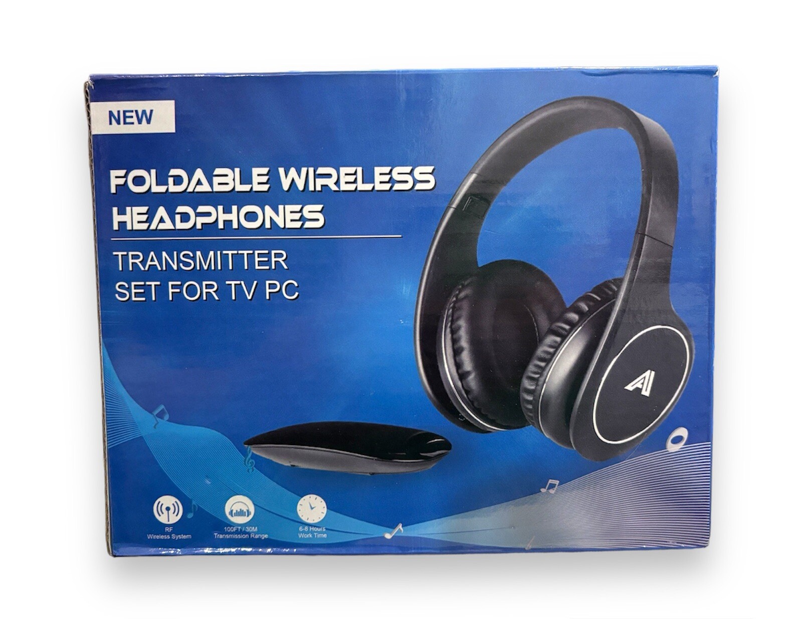 Wireless Headphones for TV Watching, Folding Over Ear Headphones with 2.4GHz …